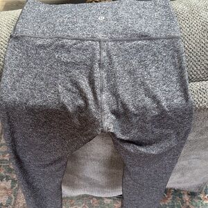 lululemon athletica Heather Gray Stretch Leggings
